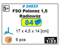 Voiture de police POLONEZ 1500 RADIOWÓZ